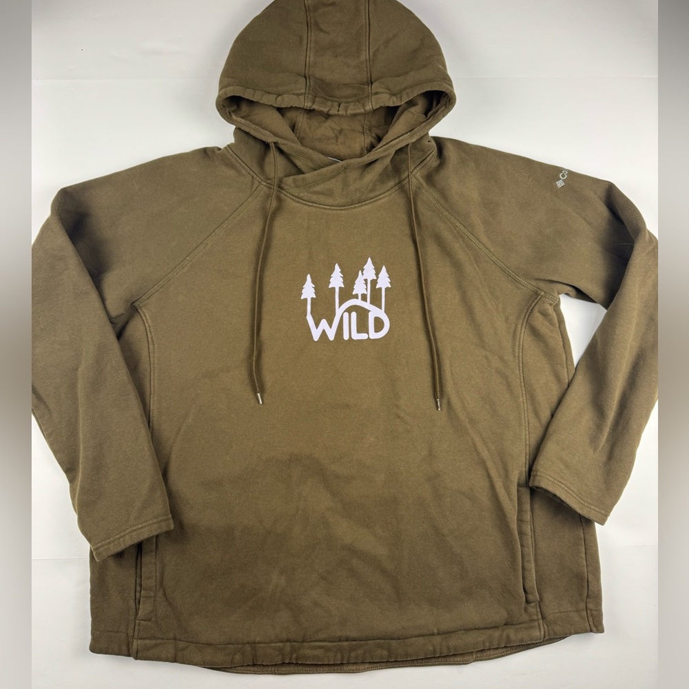 Women’s Columbia Olive Hoodie with Wild Print size XL